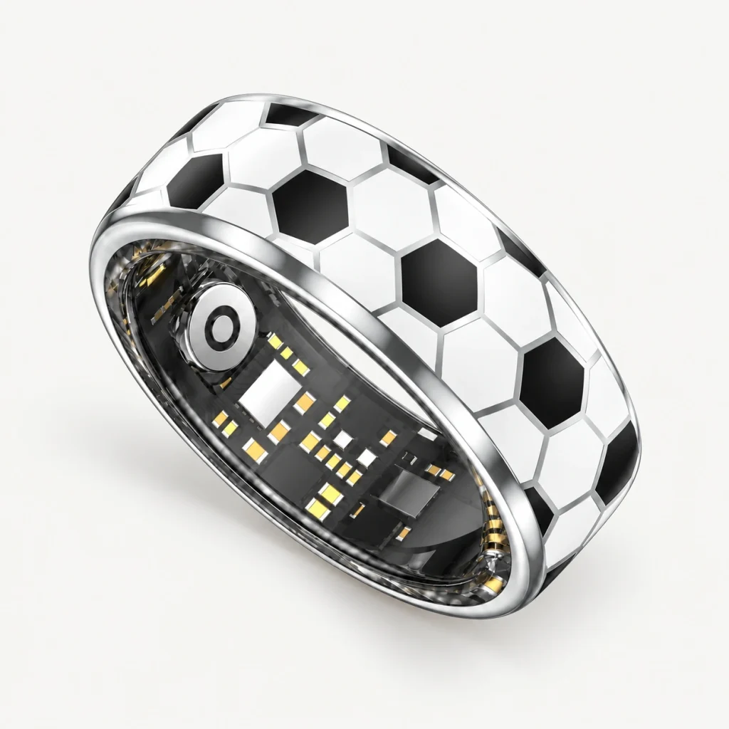 Gen 5 Football Smart Ring — three-quarter product view